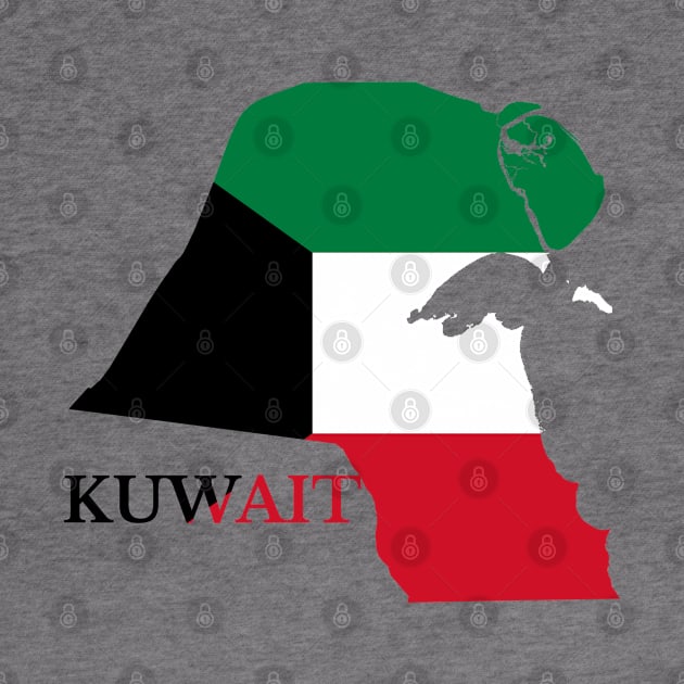 Kuwait Map Flag by maro_00